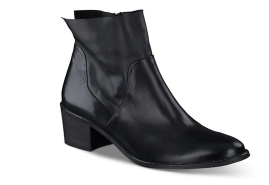 PAUL GREEN SUZETTE BLACK LEATHER BOOT